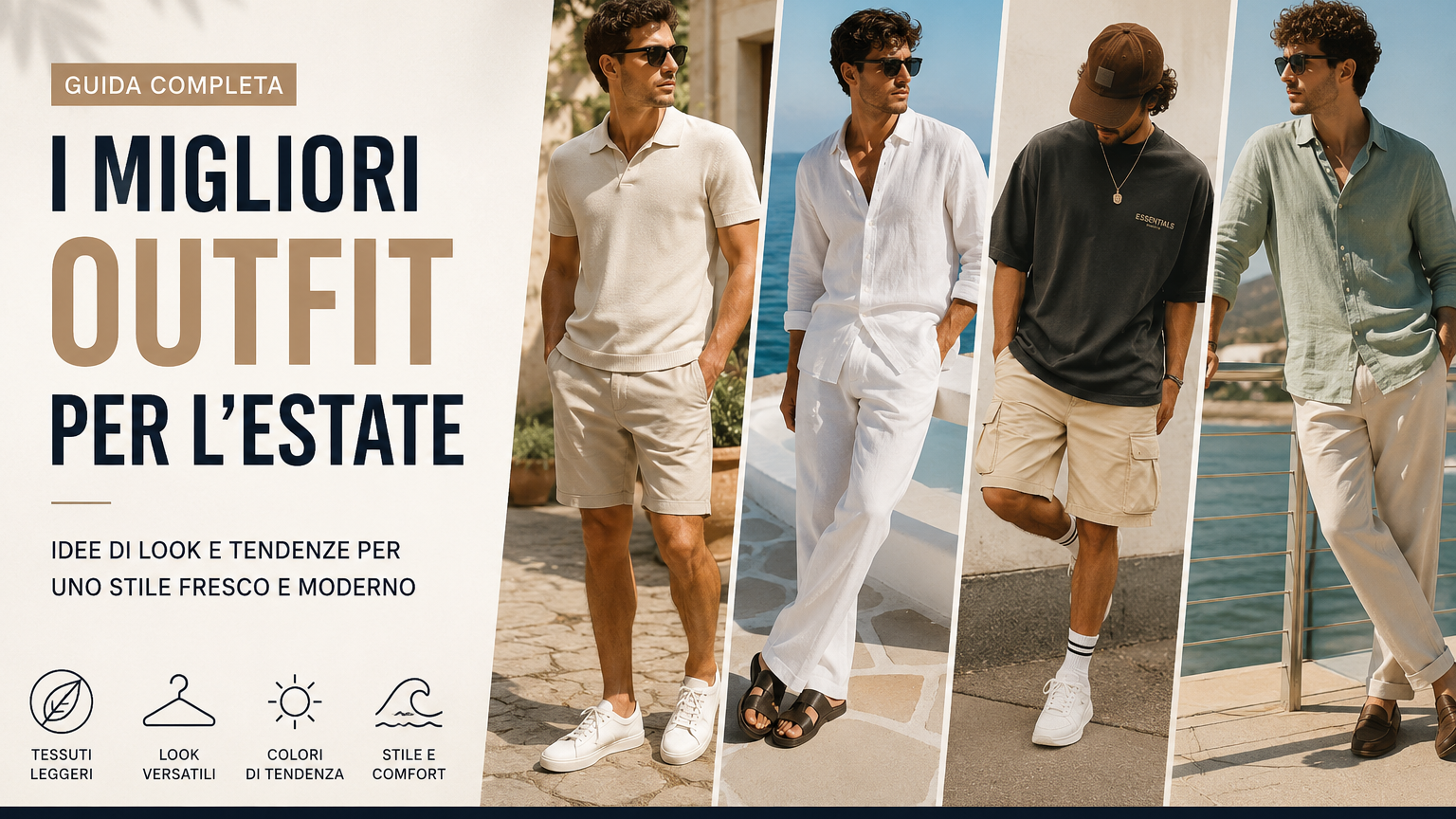 Outfit Estate Uomo 2026: Guida Completa a Stile, Tendenze e Abbinamenti
