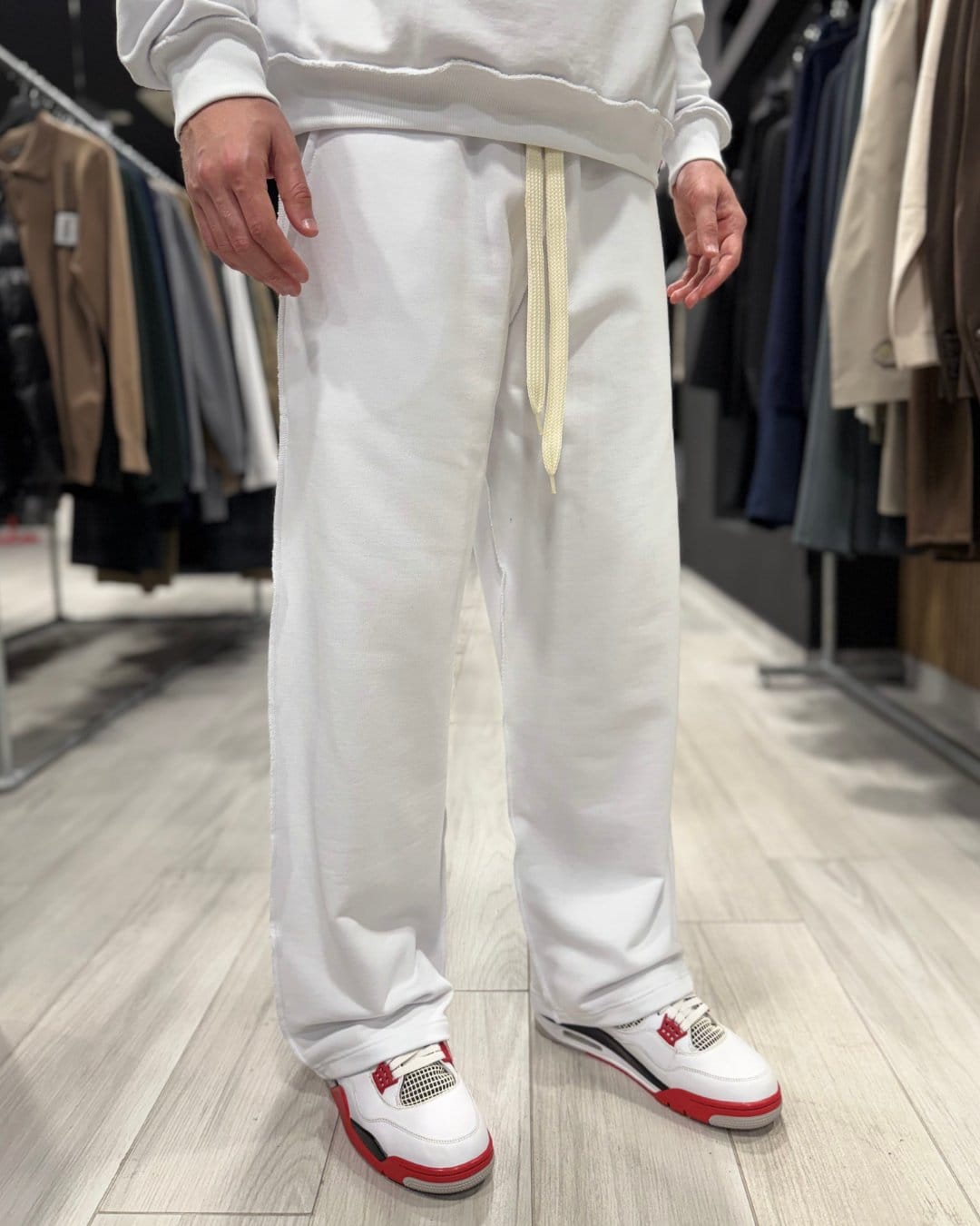 Panta tuta reverse white
