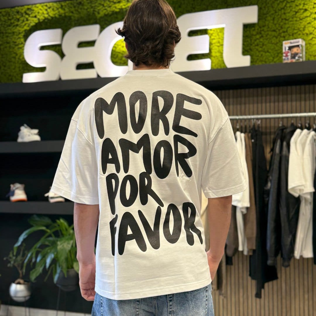 T-Shirt "MORE AMOR" white