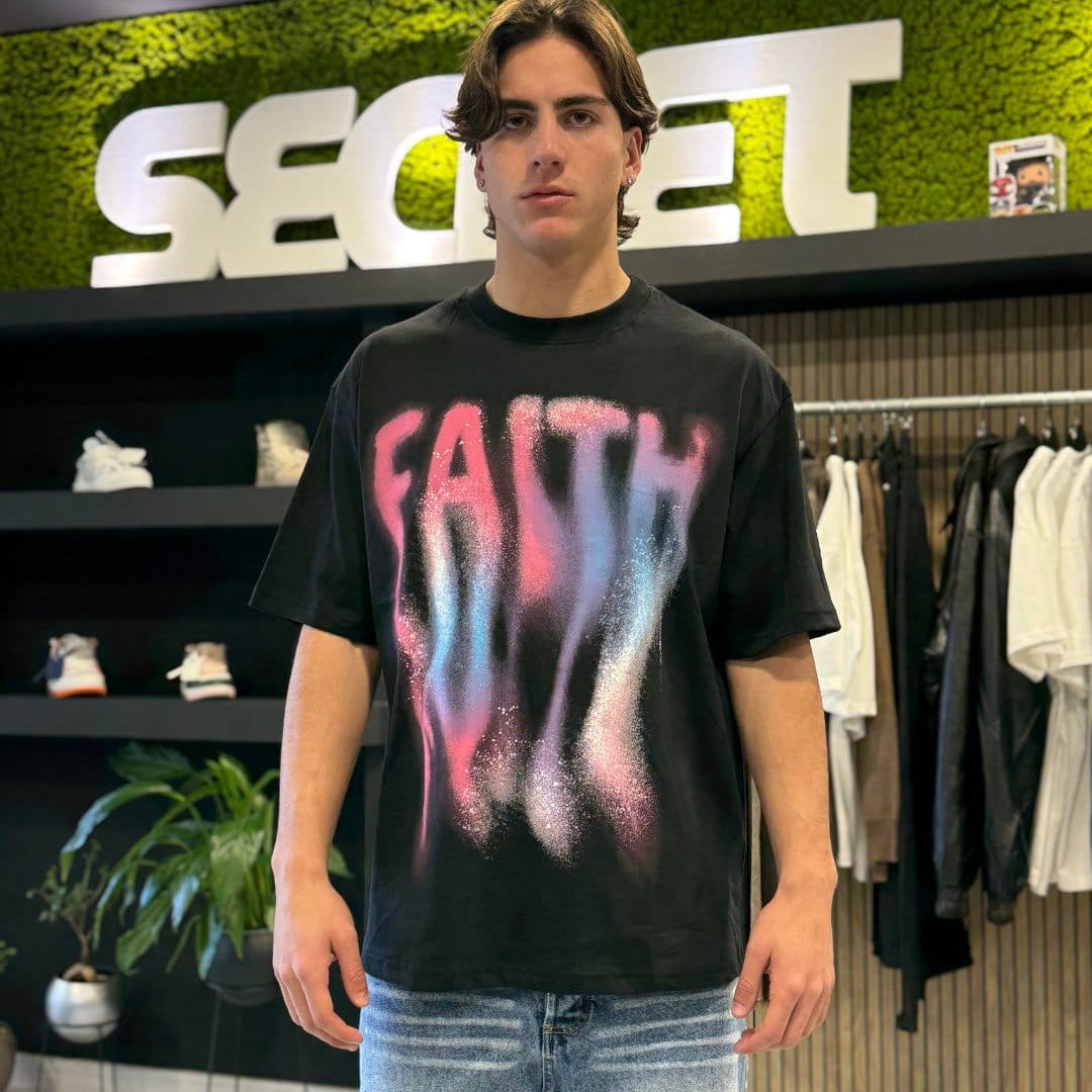 T-Shirt "FAITH" black