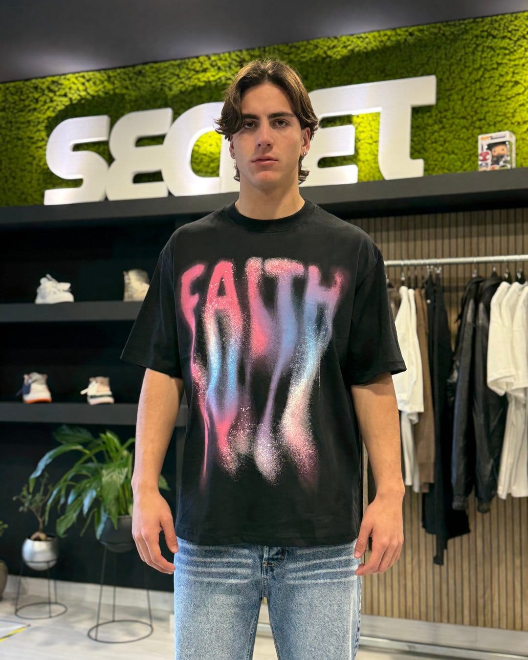 T-Shirt "FAITH" black
