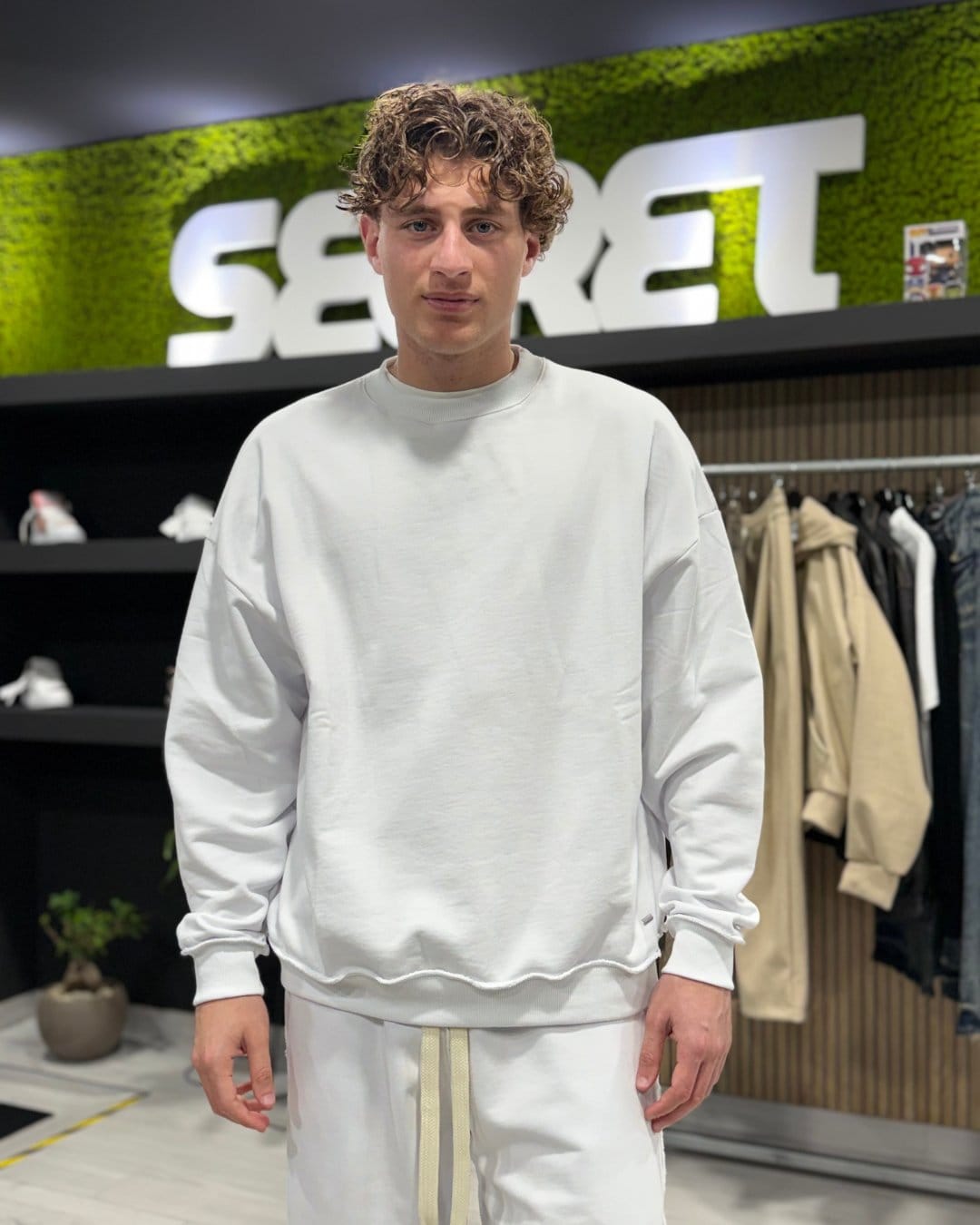 Felpa reverse white