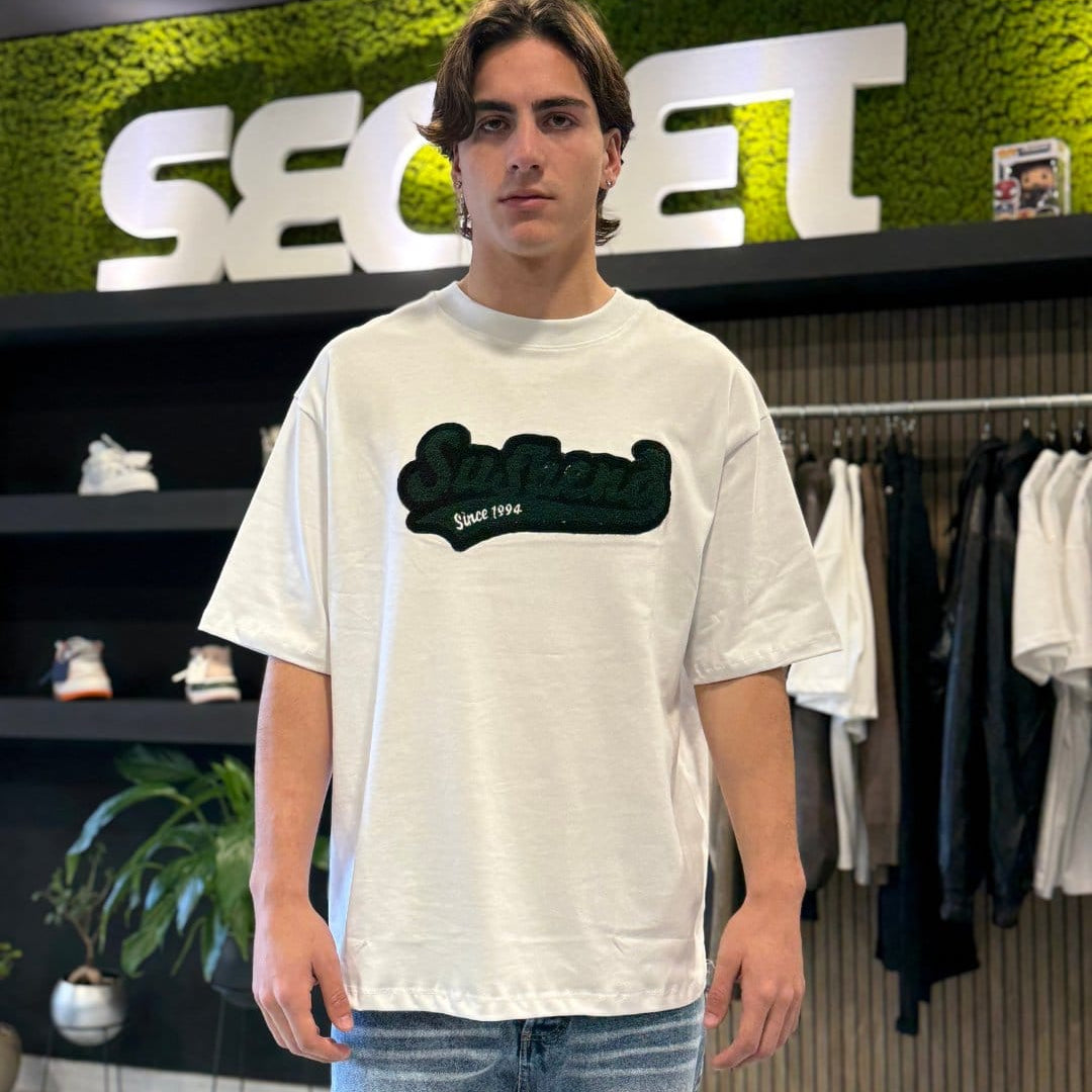 T-Shirt "SUSPEND" white
