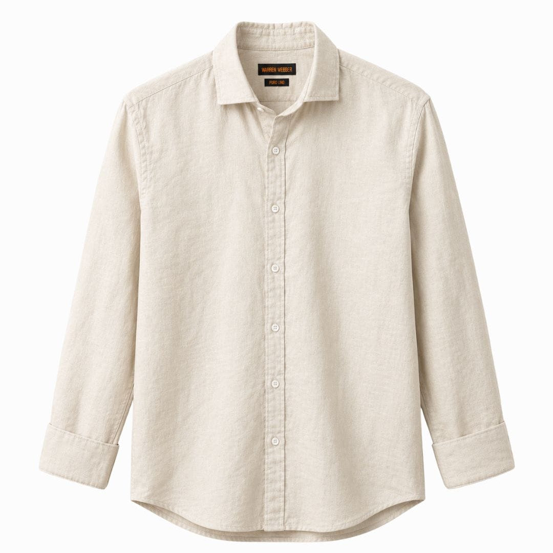 Camicia Puro Lino Beige
