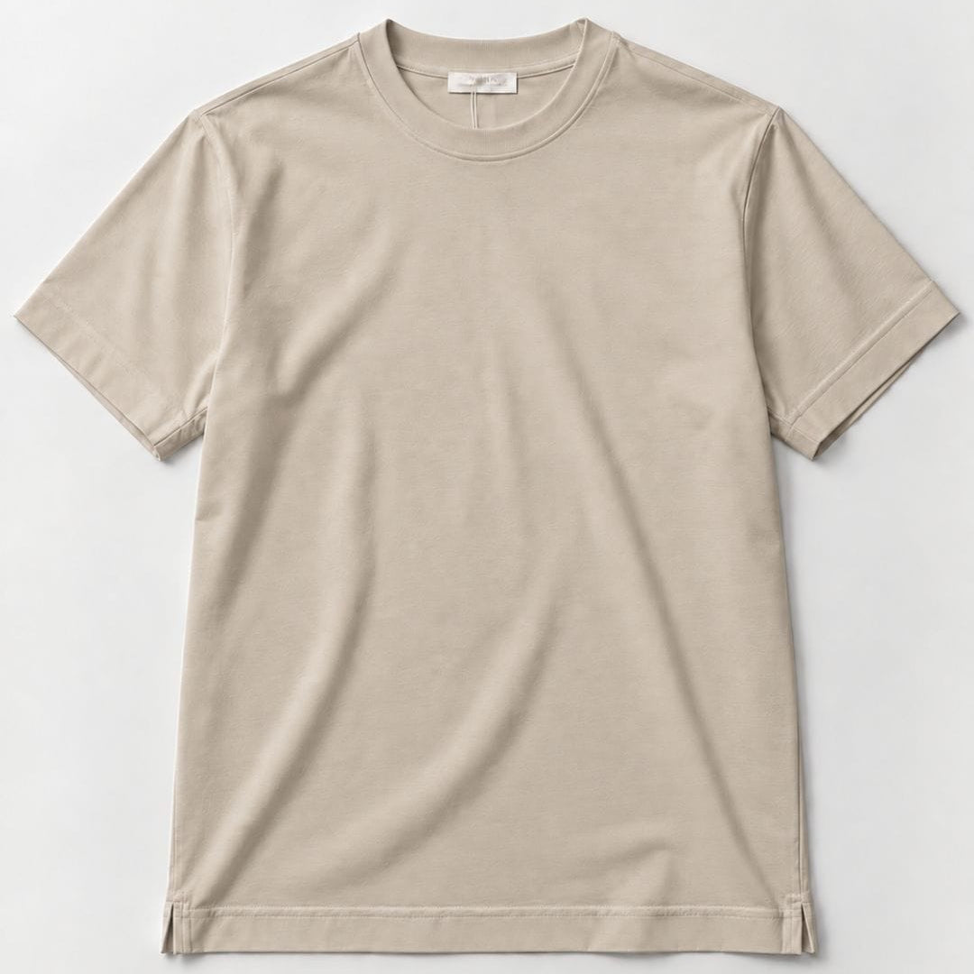 T-Shirt Filo Di Scozia Beige