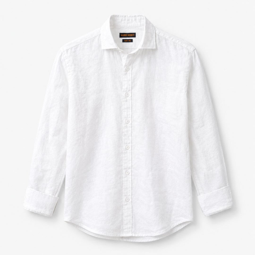 Camicia Puro Lino Bianca