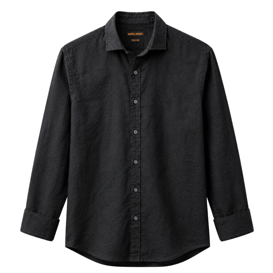 Camicia Puro Lino Nero