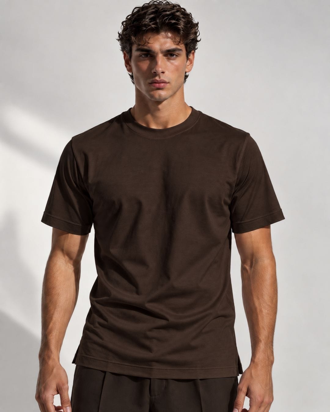T-Shirt Filo Di Scozia Moro