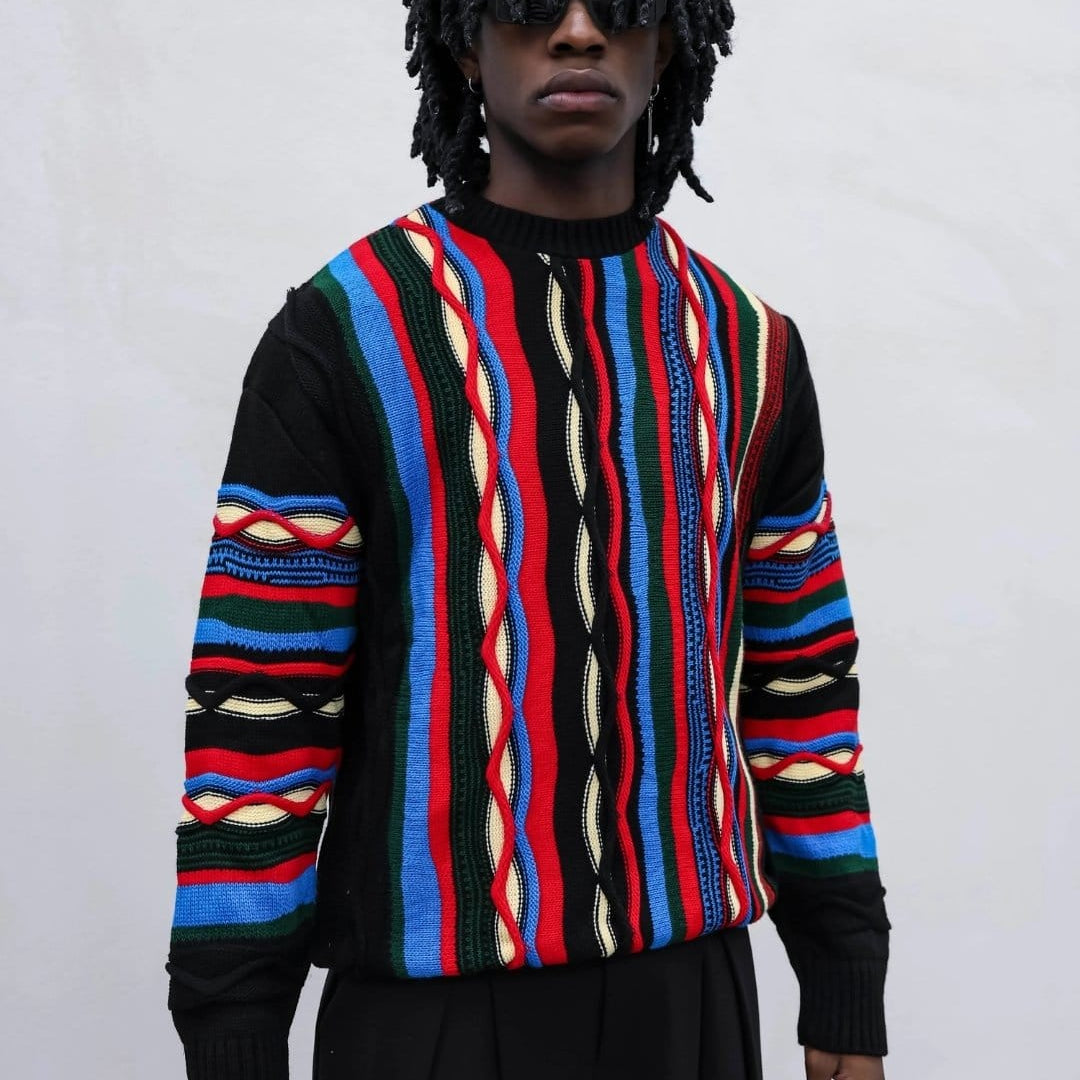 Maglione multicolor black