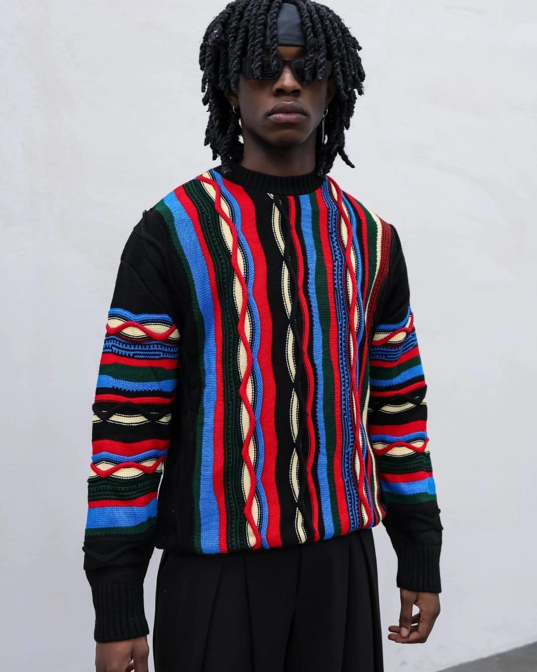 Maglione multicolor black