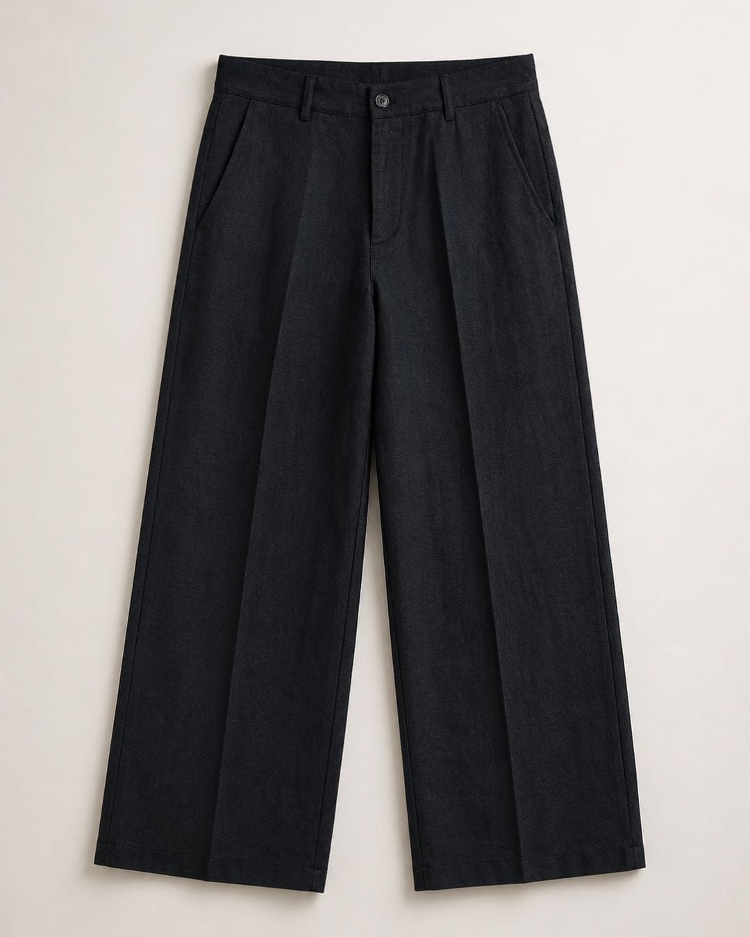 Pantalone Paradiso Nero  (misto lino)