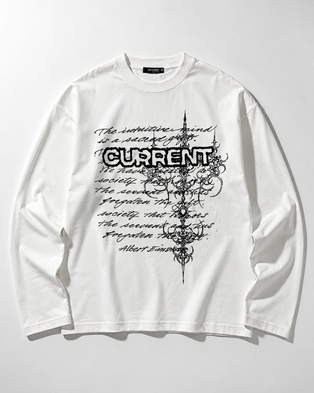 Longsleeve Current Crop Bianco