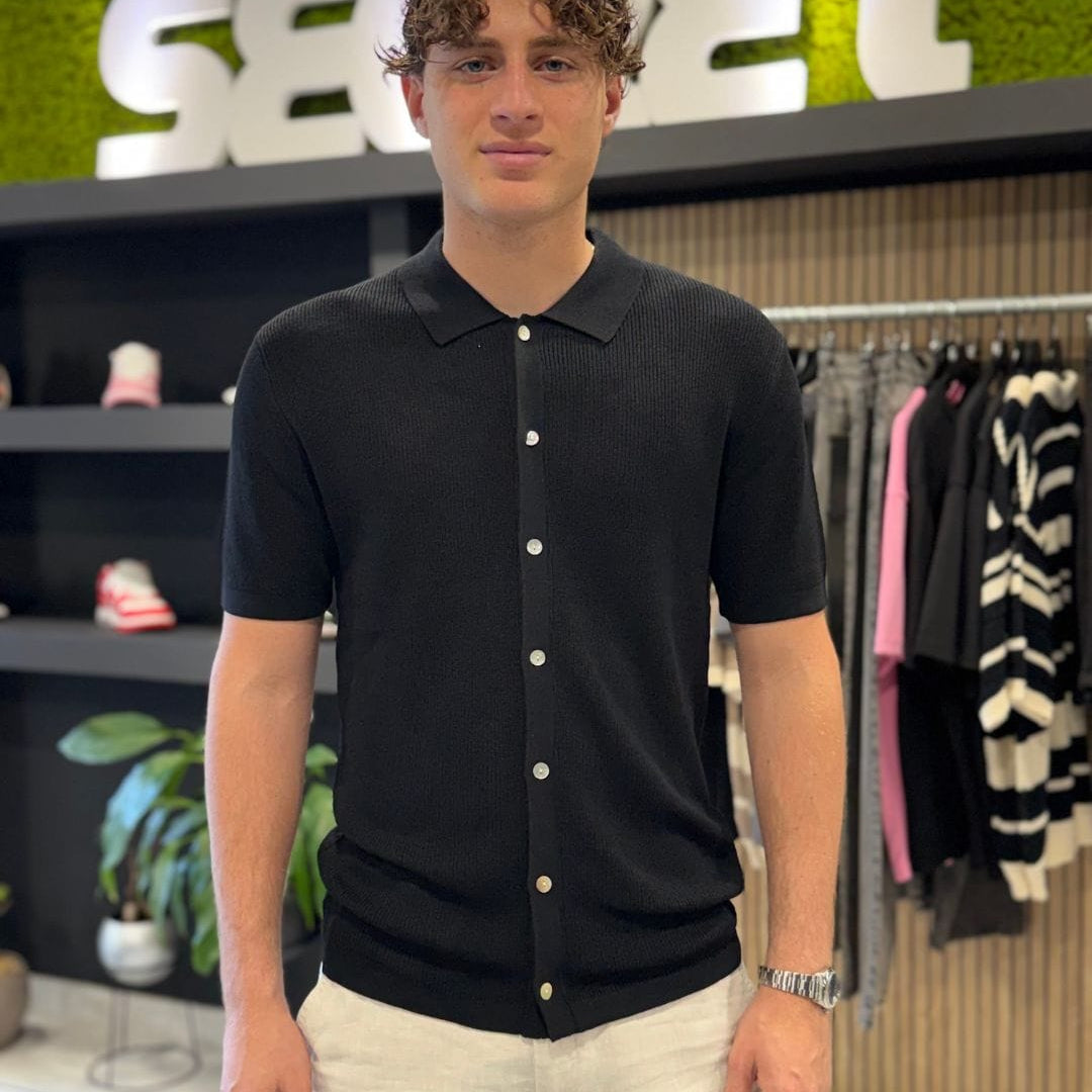 Camicia in filo nera
