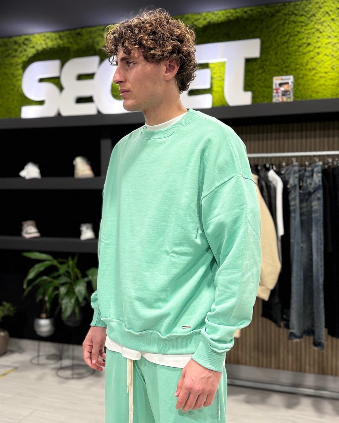 Felpa reverse mint