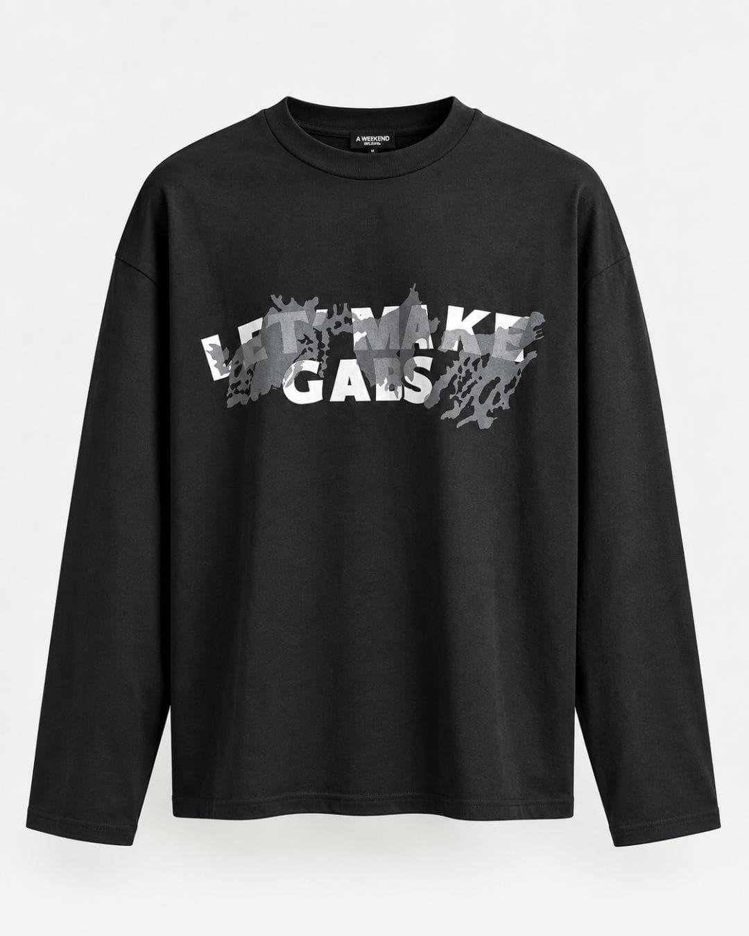 Longsleeve Gabs Crop Nero