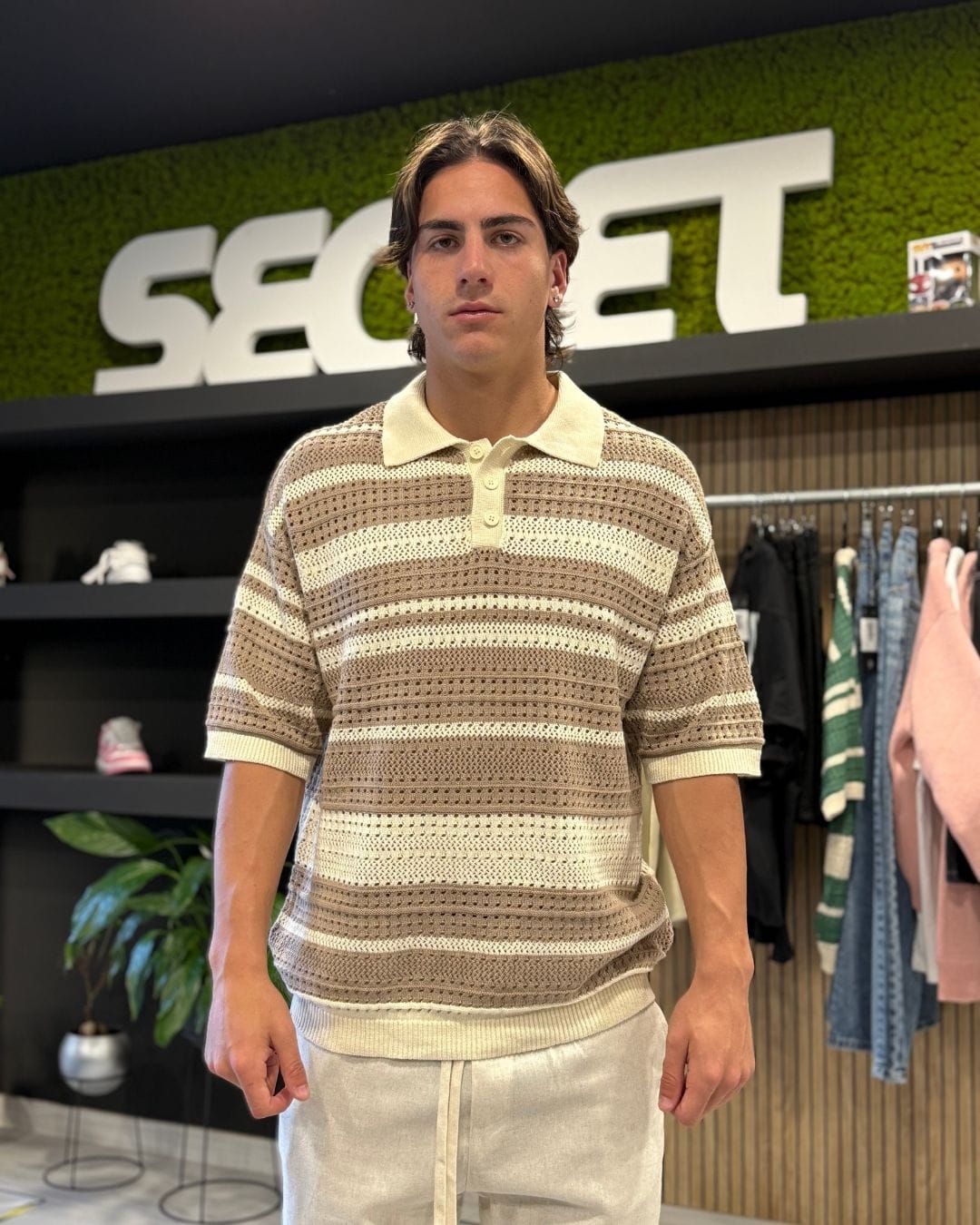 Polo Bahamas Khaki & White