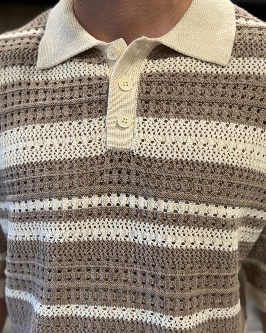 Polo Bahamas Khaki & White