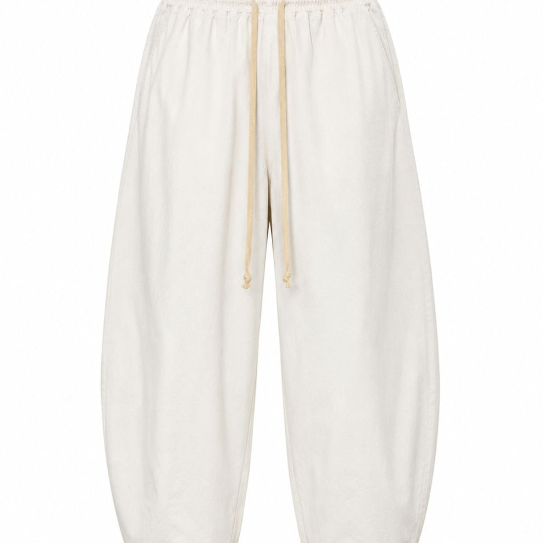 Pantalaccio Misto Lino Bianco