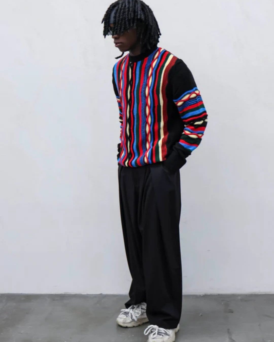 Maglione multicolor black