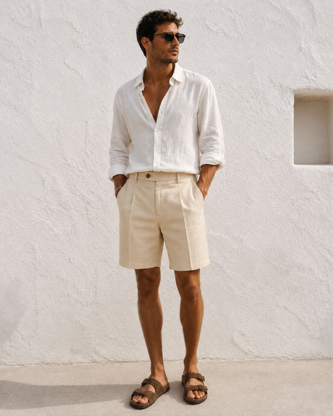 Bermuda Paradiso Beige (misto lino)