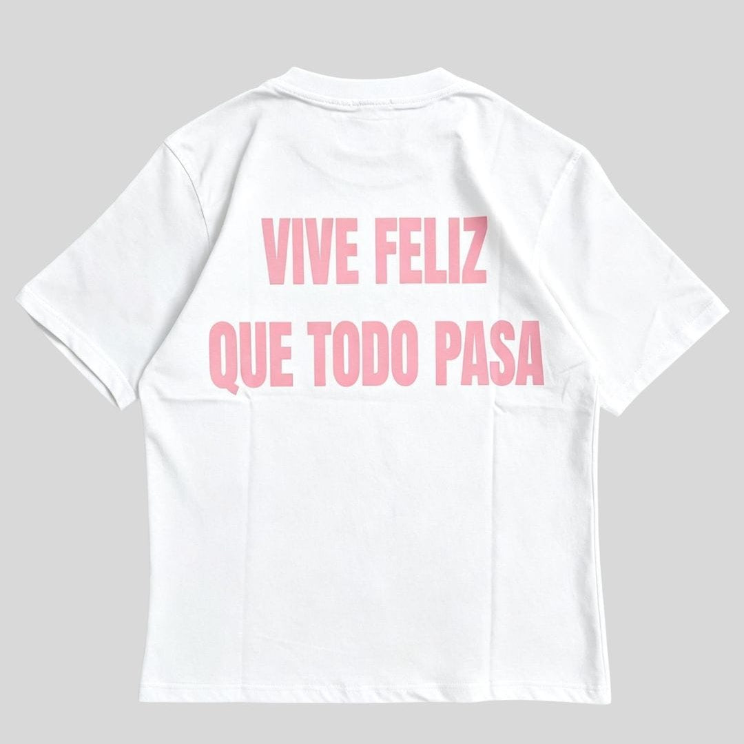 T-Shirt "TODO PASA" white/pink