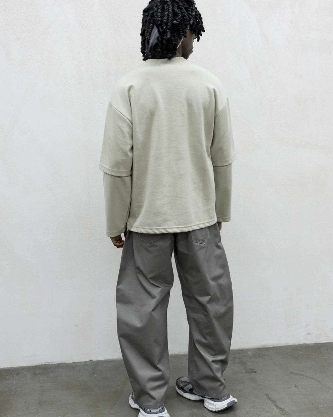 Long sleeve doppia manica beige
