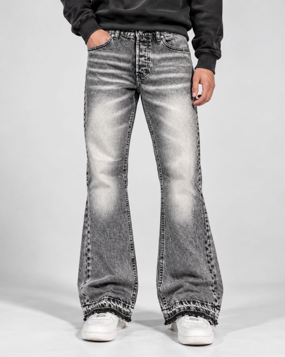 Jeans Flare grey
