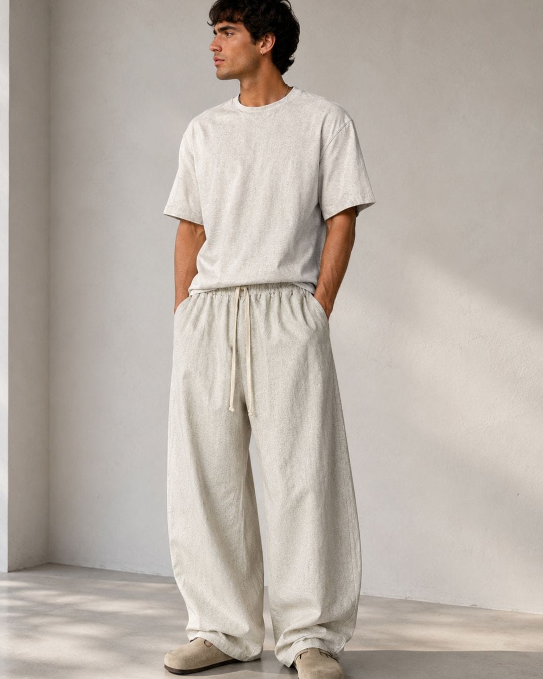 Pantalaccio Misto Lino Beige