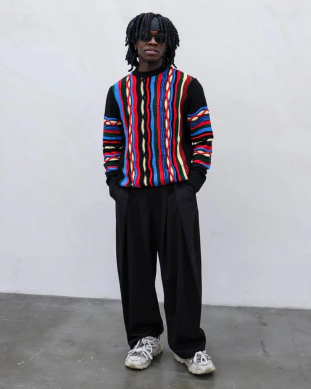 Maglione multicolor black
