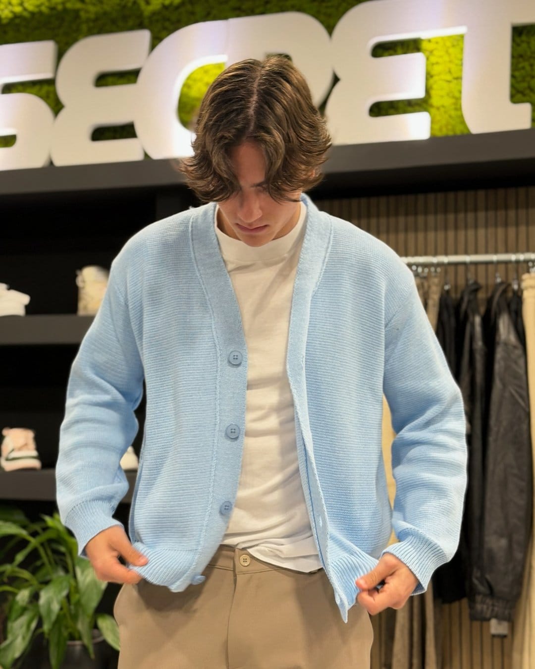 Cardigan light blue