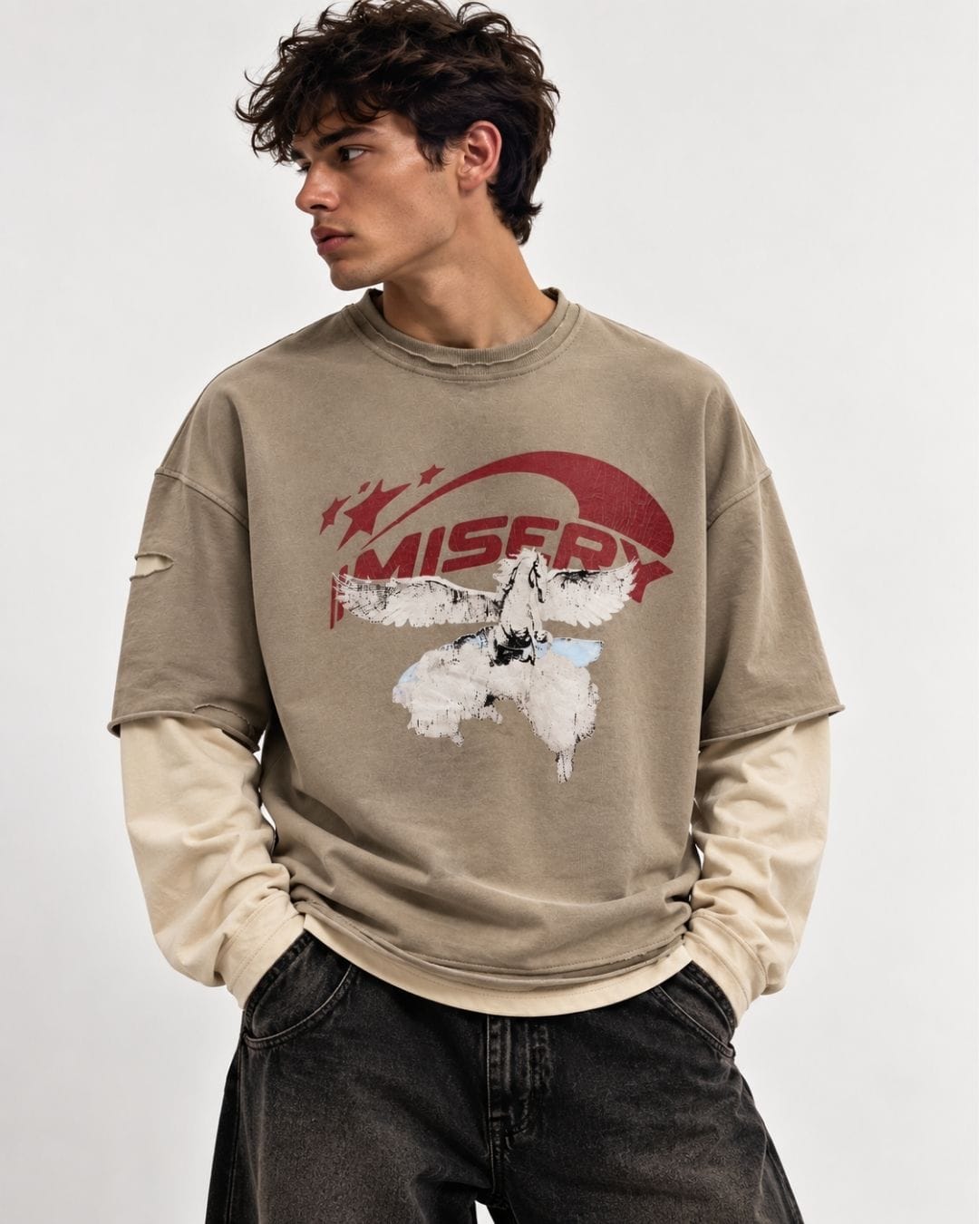 Longsleeve Misery Apricoat