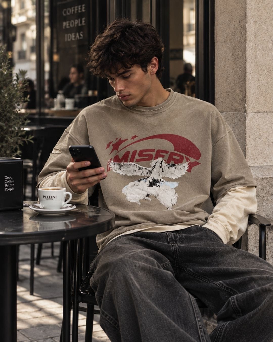 Longsleeve Misery Apricoat