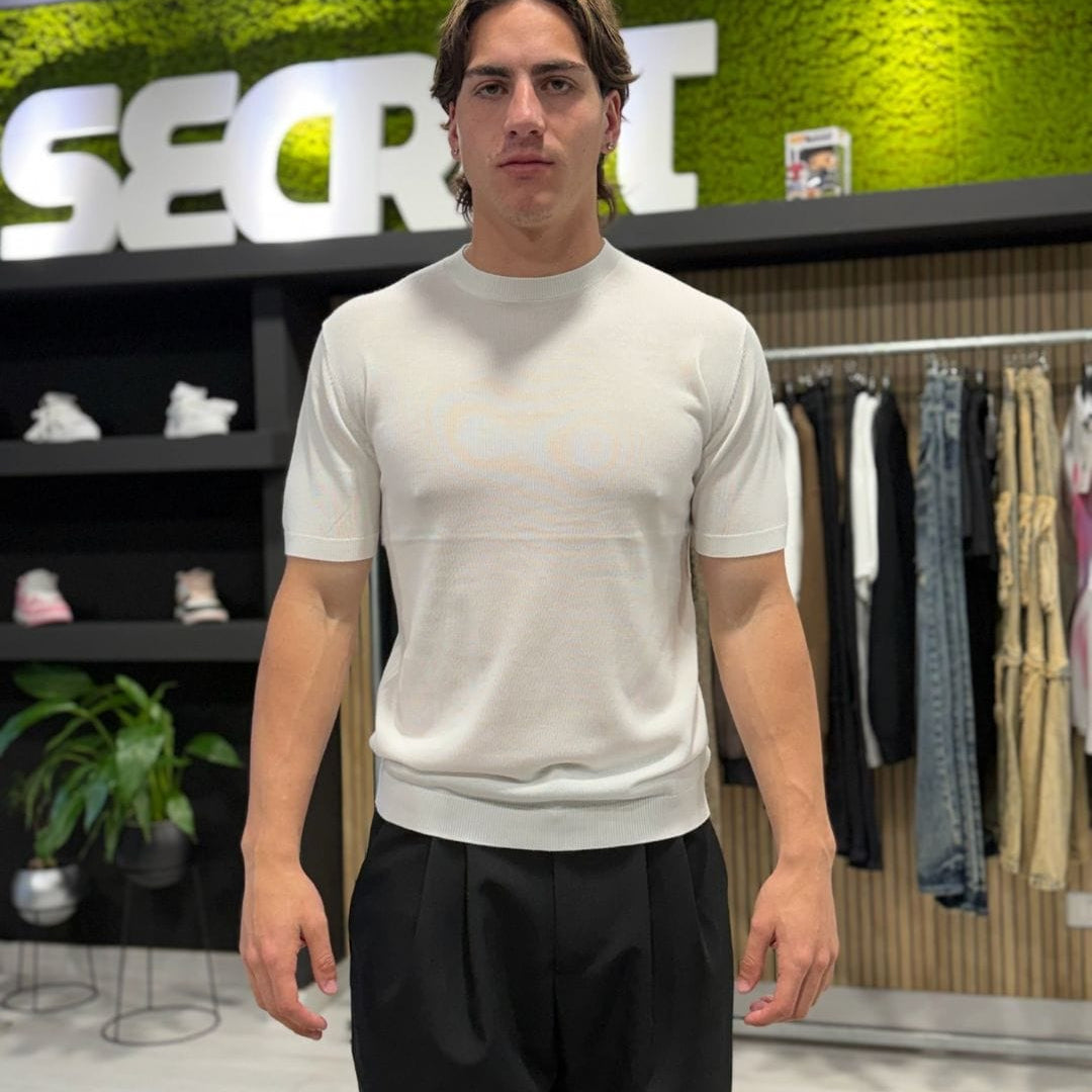 T-Shirt in filo white