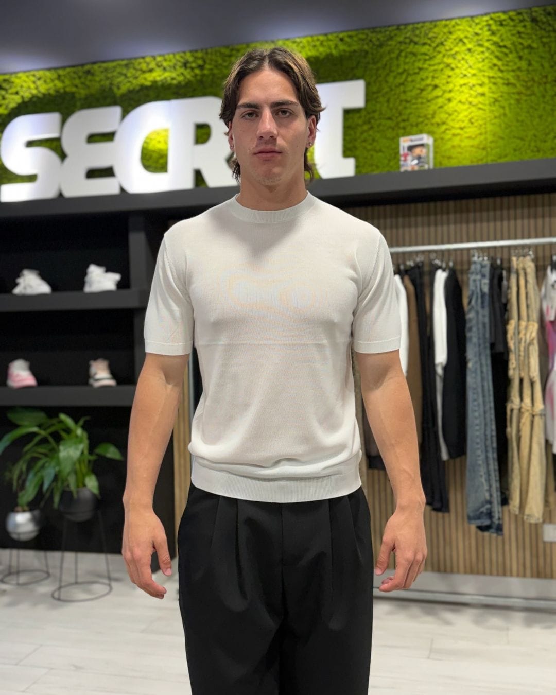 T-Shirt in filo white