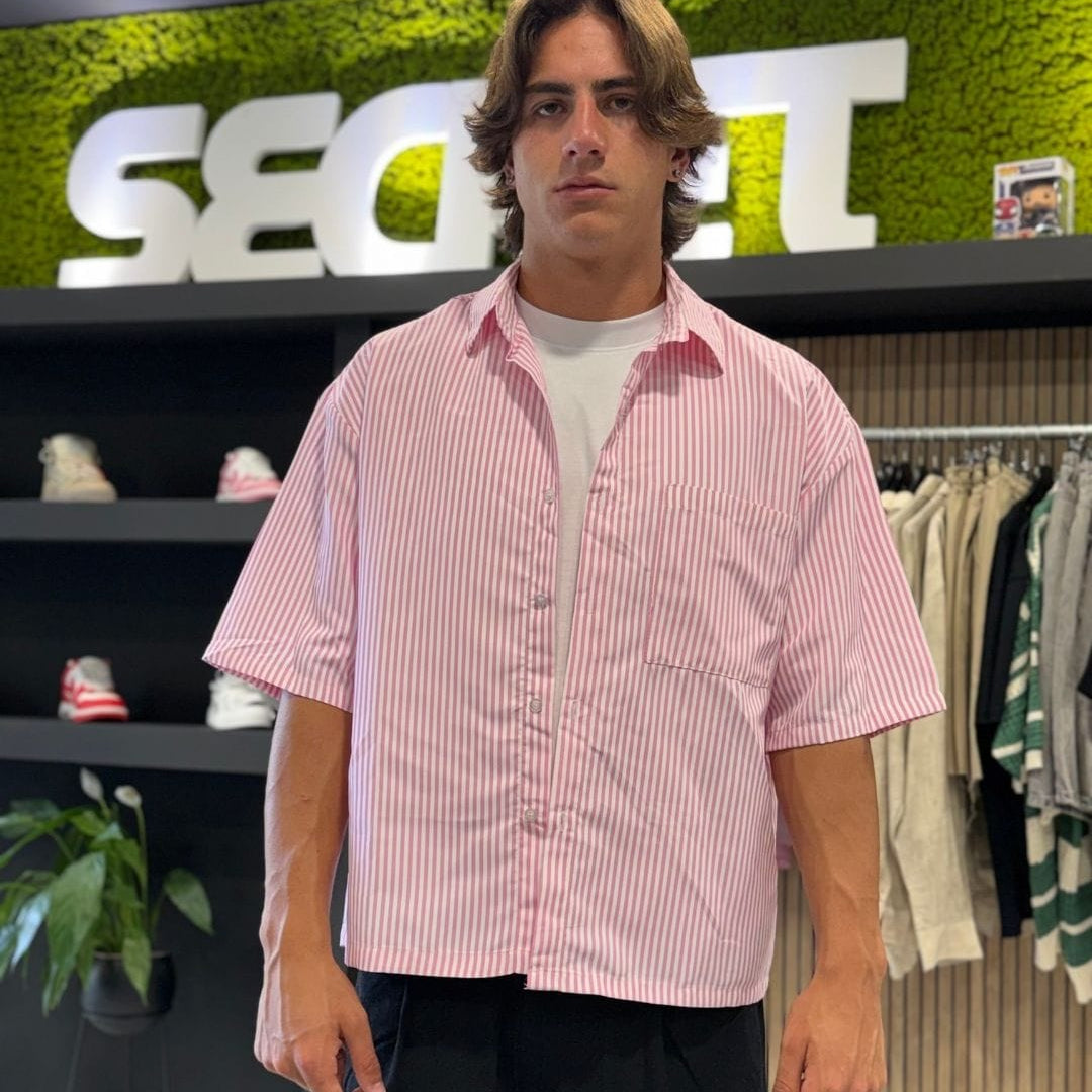 Camicia soft stripe pink
