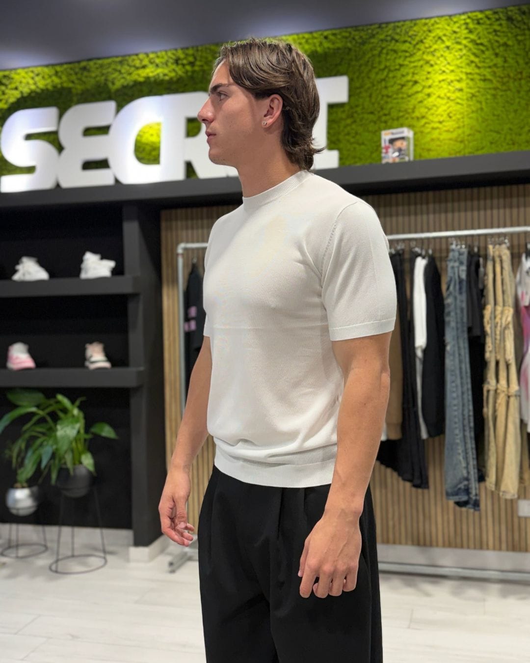 T-Shirt in filo white