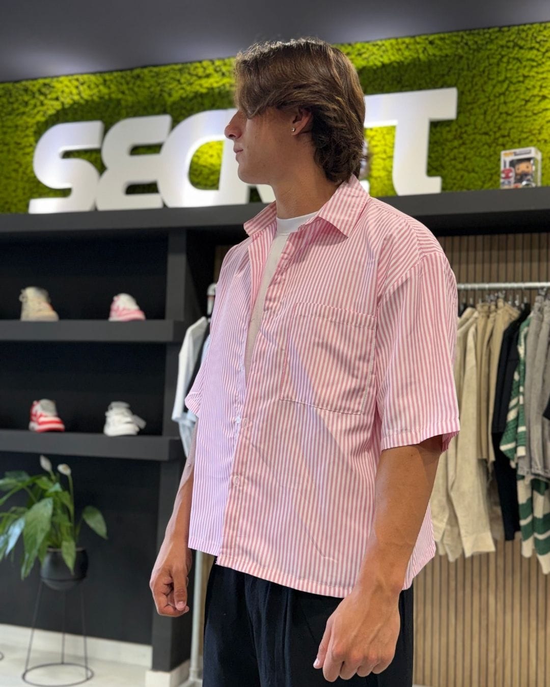 Camicia soft stripe pink