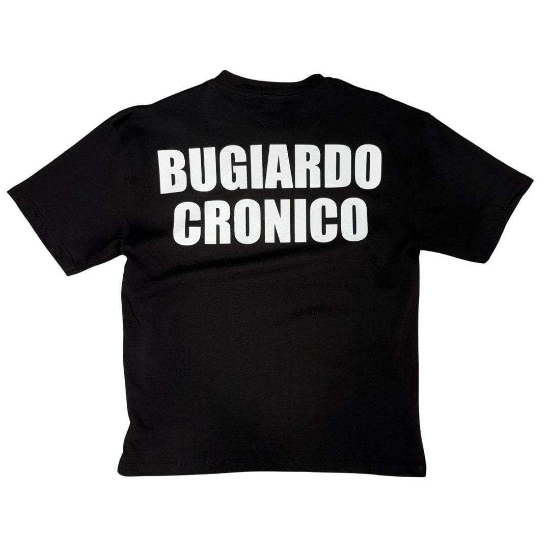 T-Shirt "BUGIARDO CRONICO" black