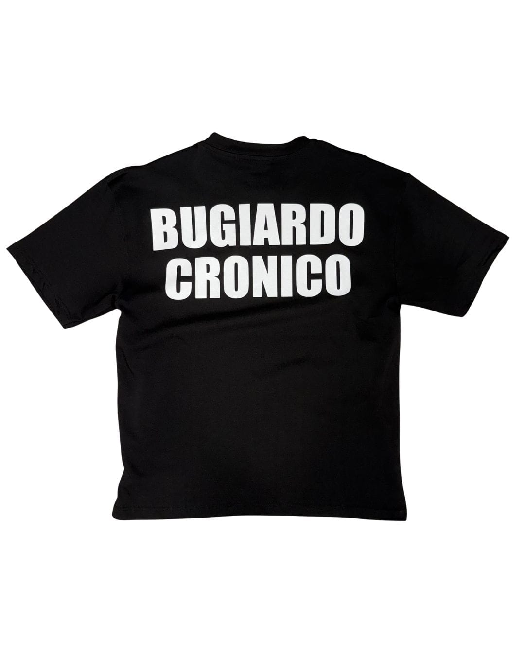 T-Shirt "BUGIARDO CRONICO" black