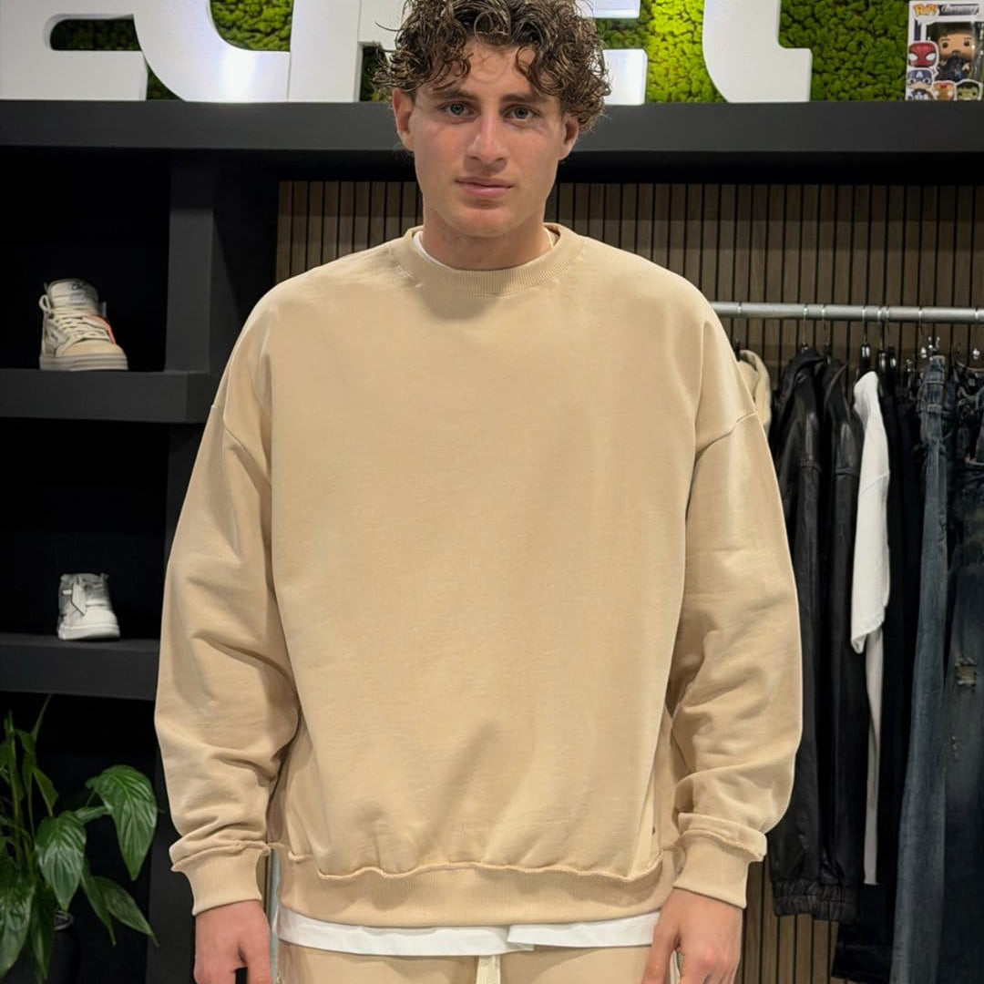 Felpa reverse beige