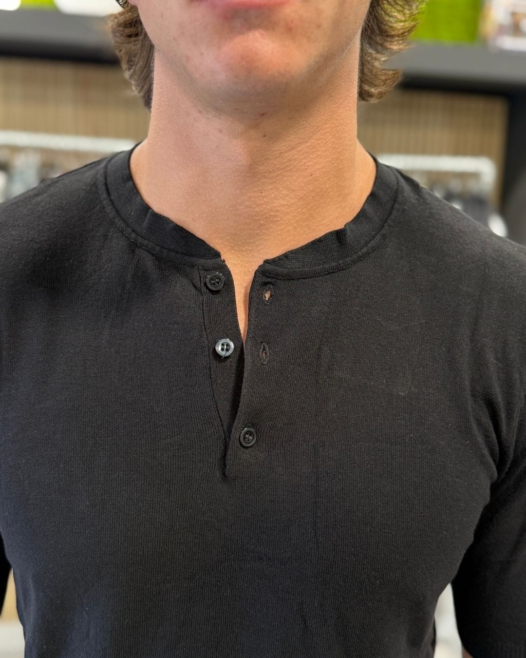 Maglia serafino nera