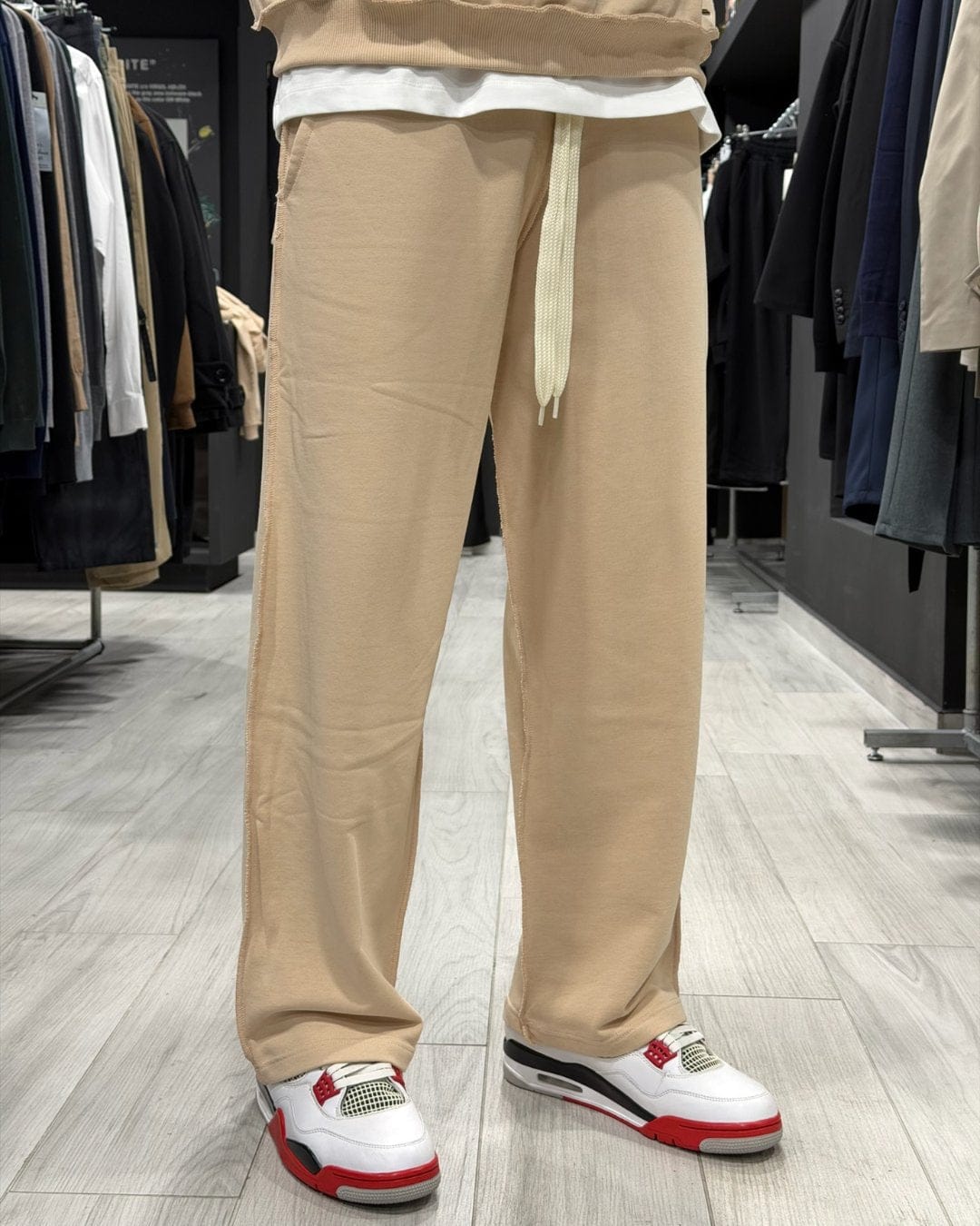 Panta tuta reverse beige
