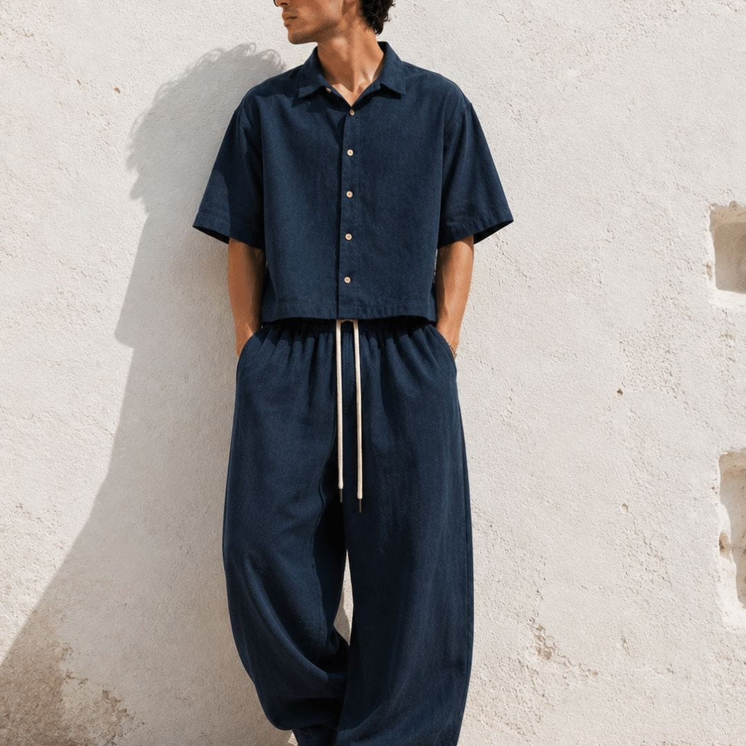 Completo IBZ blue (100% Lino)