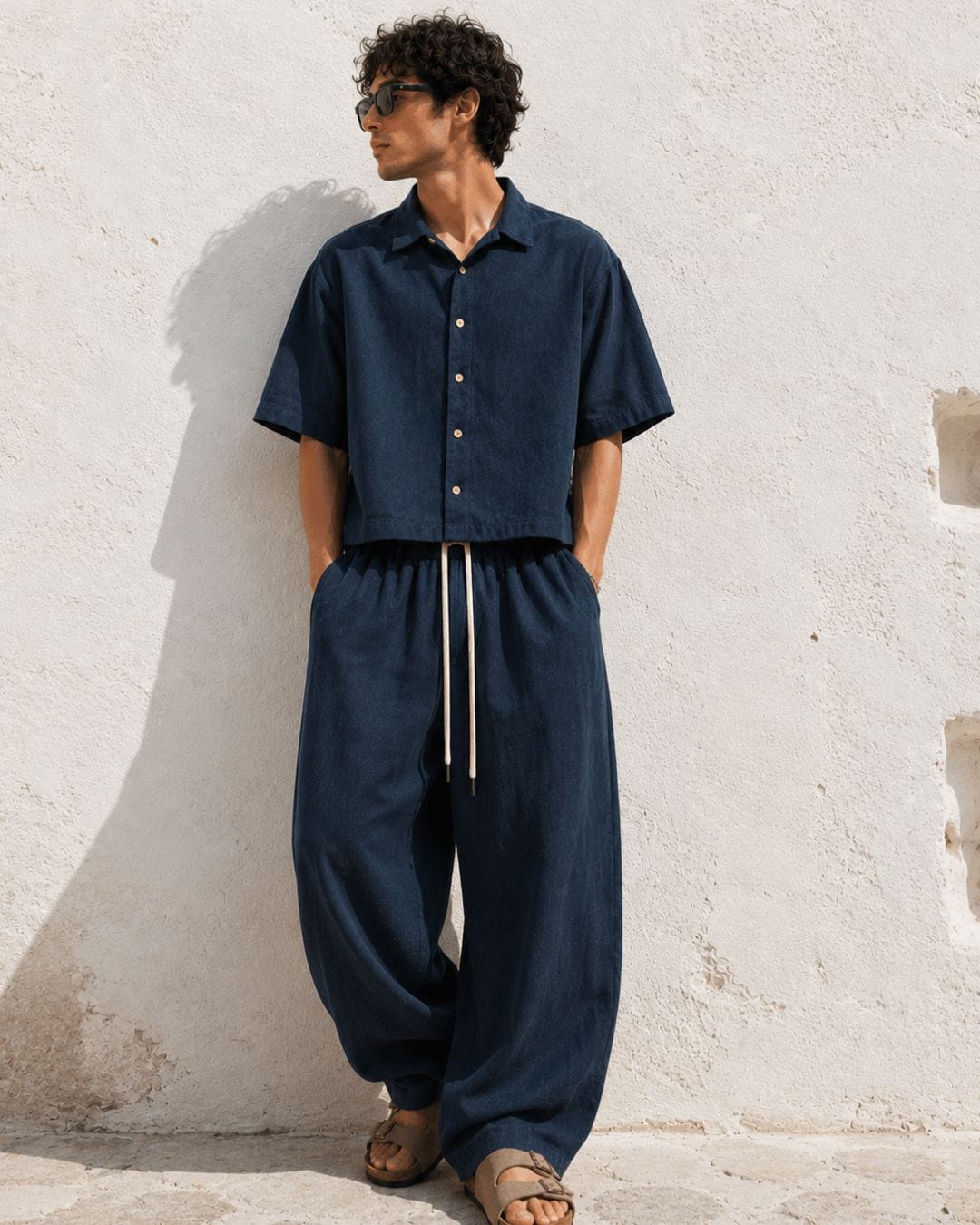 Completo IBZ blue (100% Lino)