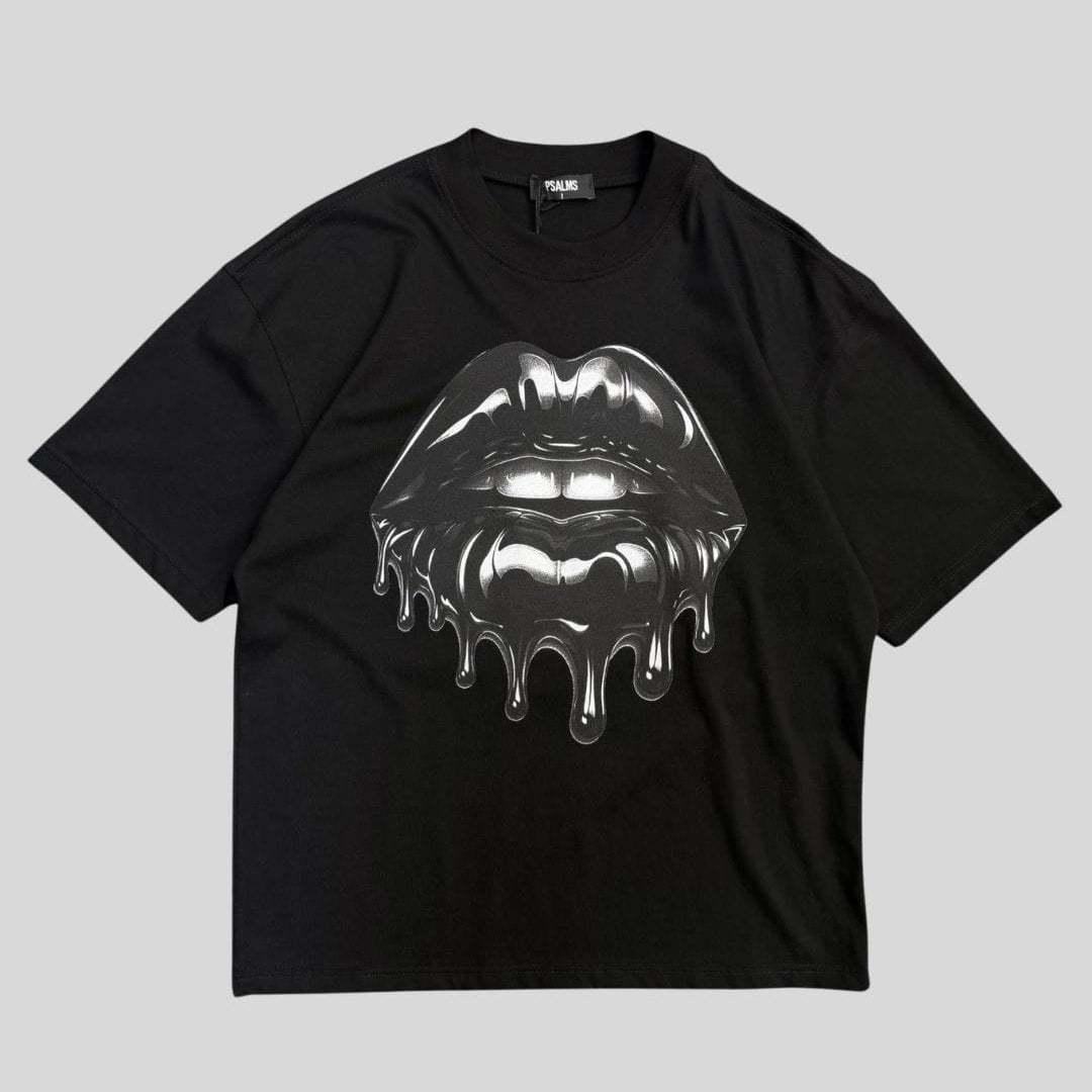 T-Shirt Lips Black