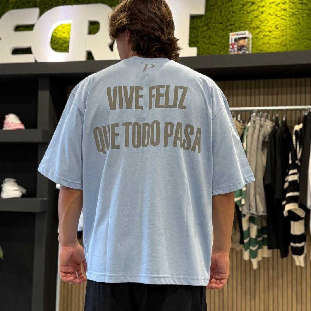 T-Shirt "TODO PASA" celeste