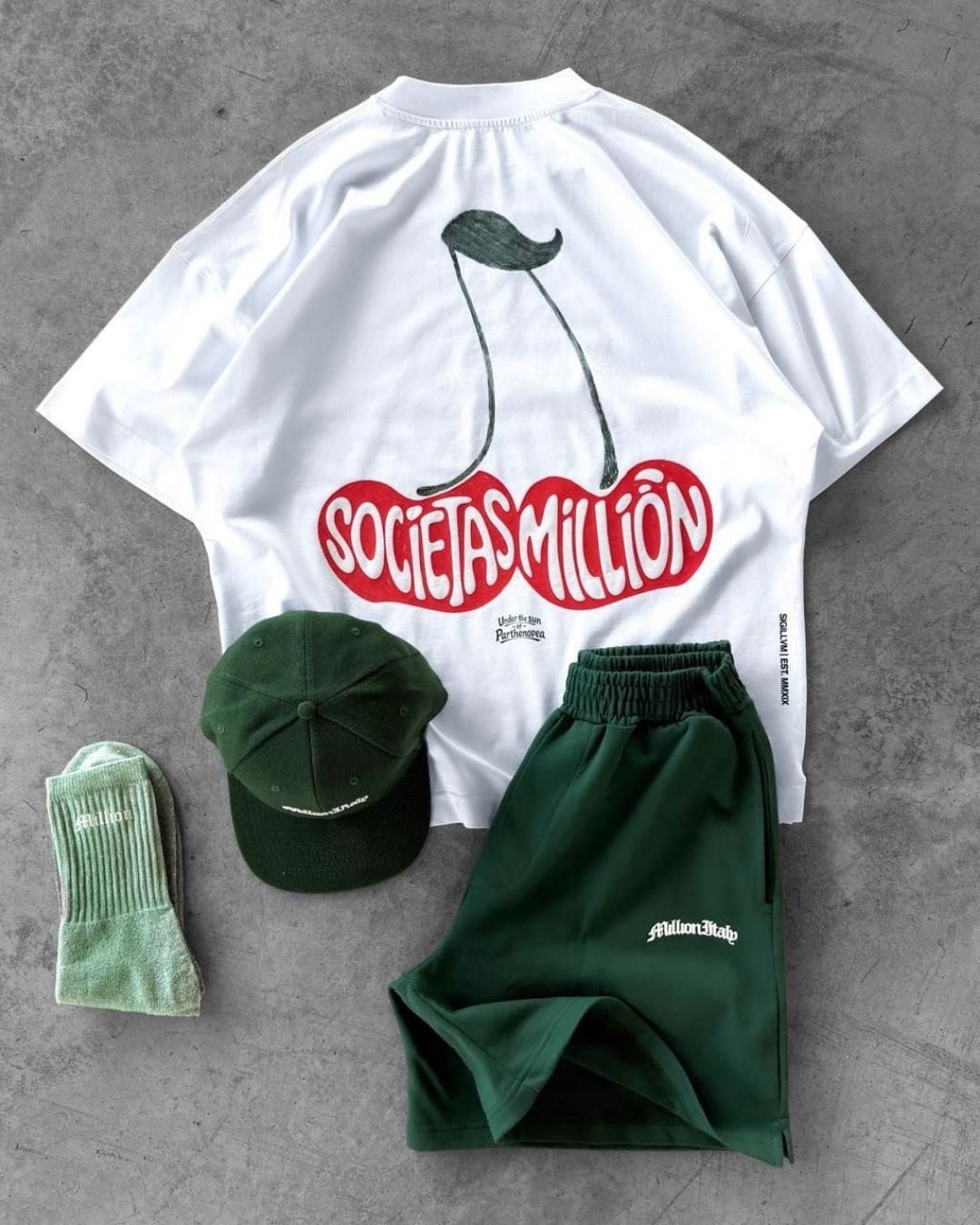T-Shirt ciliege bianca