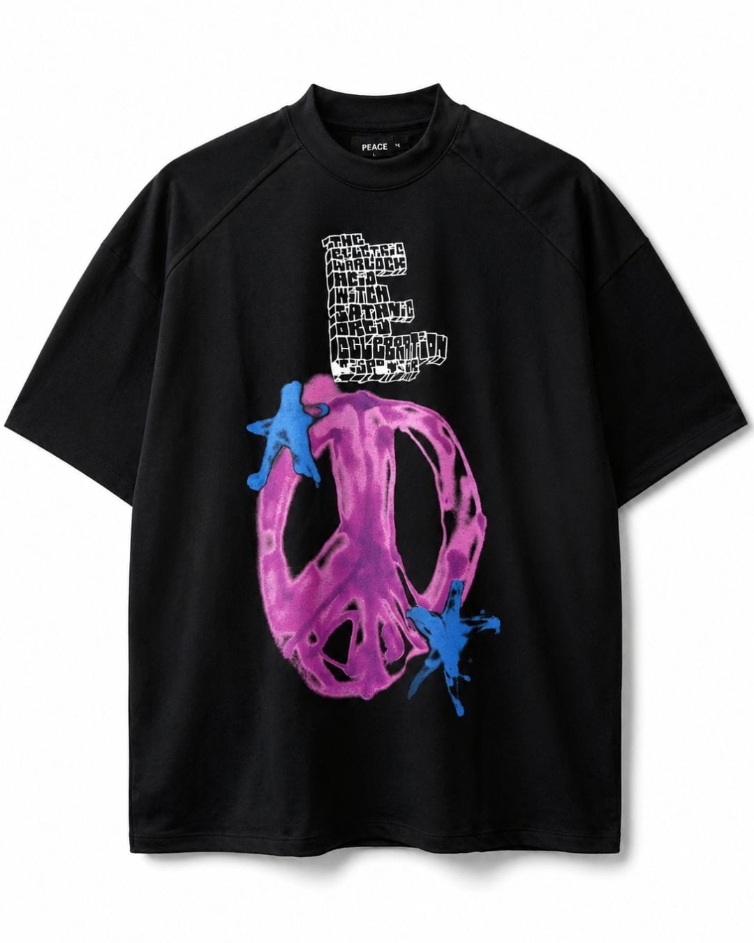 T-Shirt Peace Nero