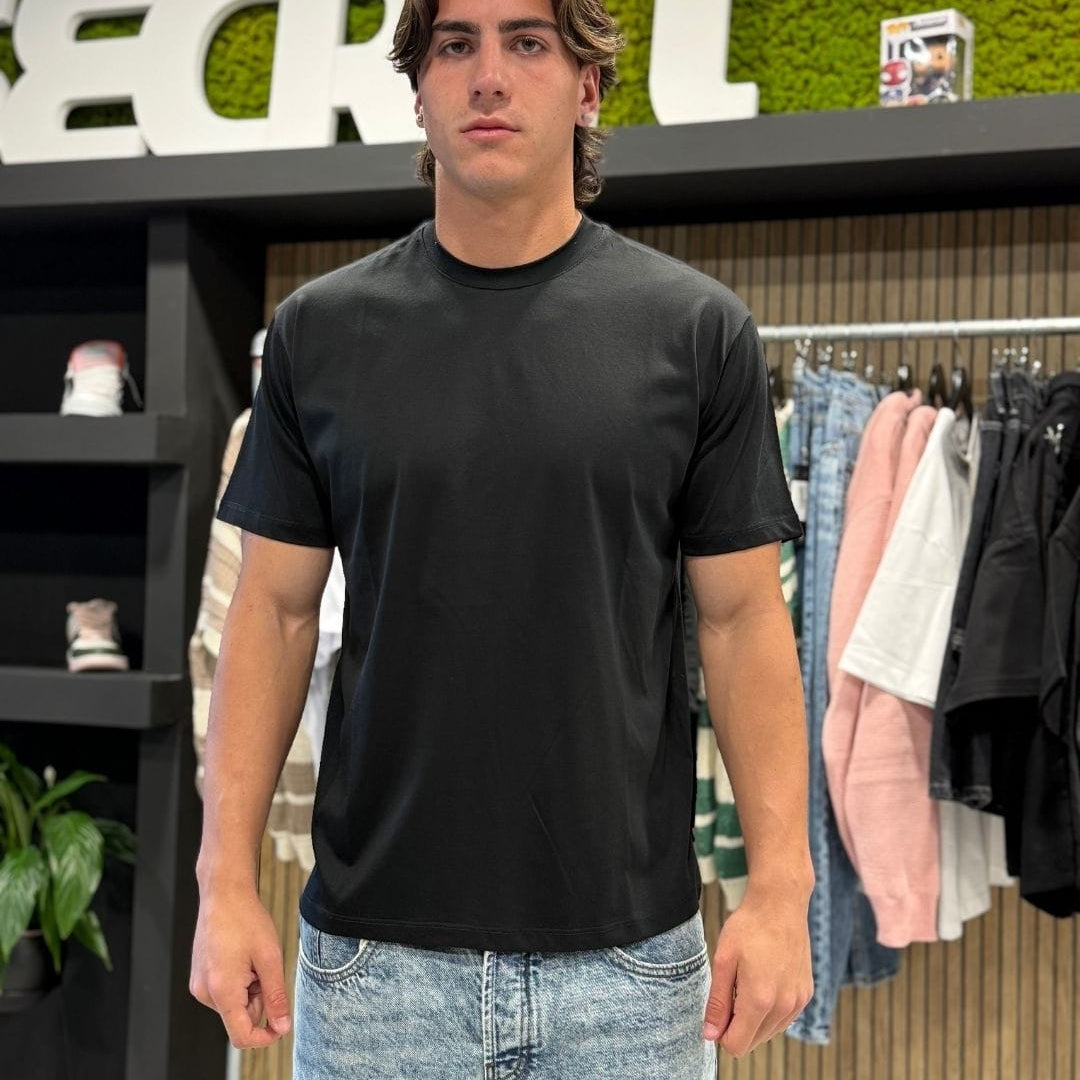 T-Shirt filo di scozia black