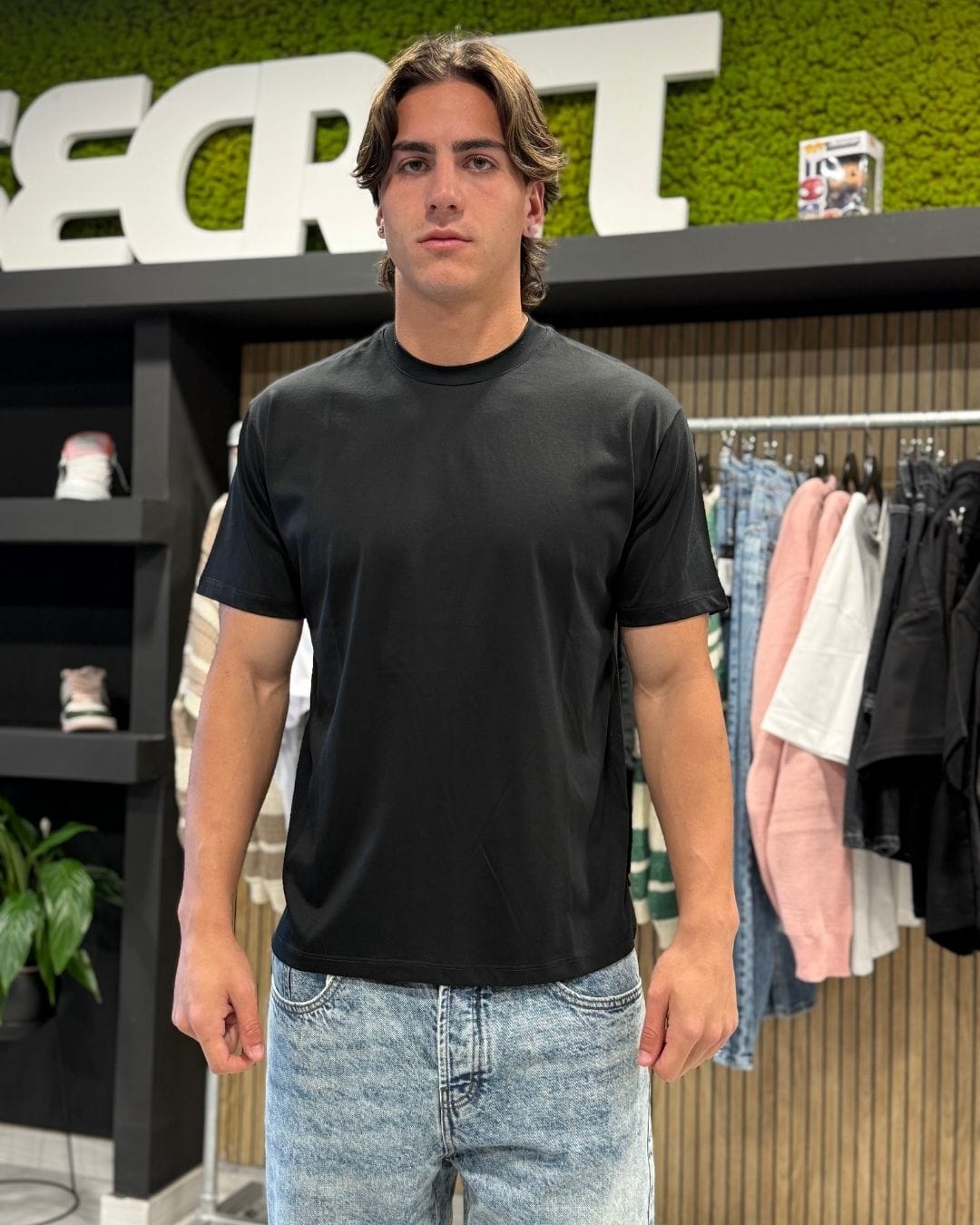 T-Shirt filo di scozia black